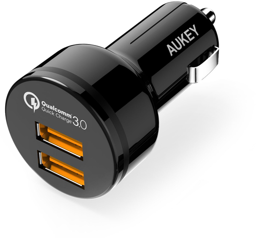 AUKEY Expedition CarCharger36W bl. CC-T8 2-Port.USB-type A. PD. QC3