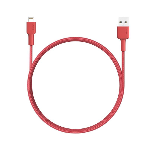 AUKEY ImpulseCable USB-A to MFI CB-BAL3-red red