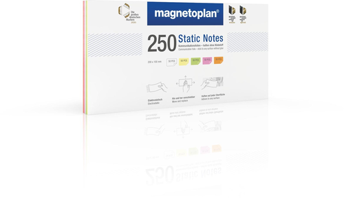 MAGNETOPLAN Static Notes 200x100mm 11250210 ass. 250 Stck