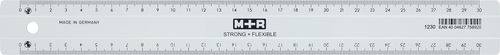 M+R Universallineal 30cm 712300320 glasklar, bruchfest