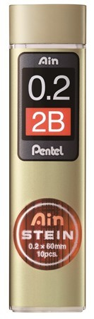 PENTEL Minen AINSTEIN 0,2mm C272W-2B 2B 10 Stck