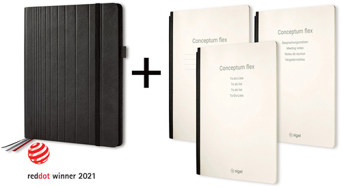 CONCEPTUM Business Organiser A4 CF130 Conceptum flex Set schwarz