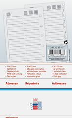 IDÉ Adressen Timing 3 76x127mm 7067461.22 24 Blatt