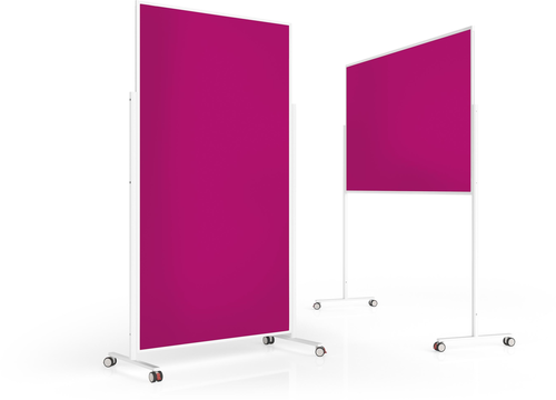 MAGNETOPLAN Design-Moderatorentafel VP 1181118 Filz, pink 1000x1800mm