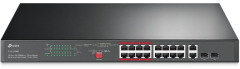 TP-LINK 18-Port Gigabit Rackmount TL-SG1218MP Switch with...