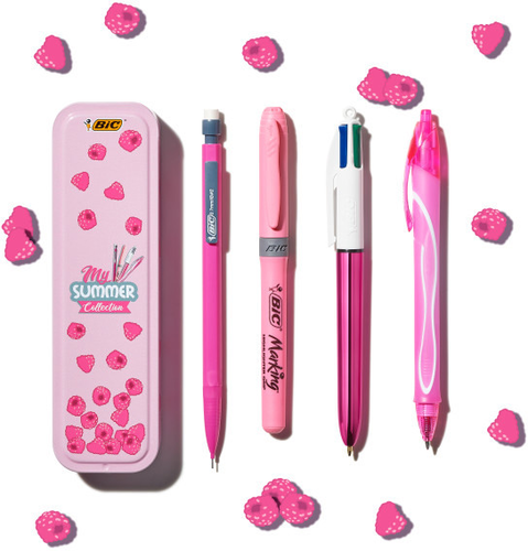 BIC Summer Metal Box 978219 pink 4 Stck