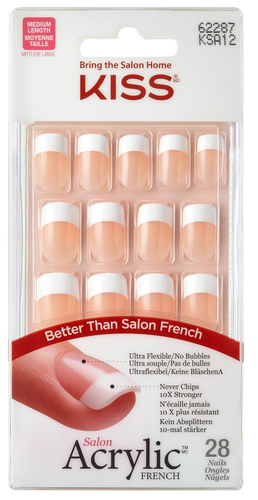 Kiss Salon Acrylic French Nails - Rumour Mill