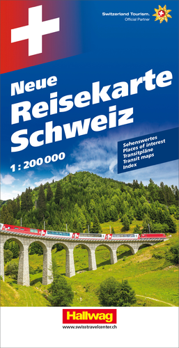 HALLWAG Neue Reisekarte 382830968 Schweiz 1:200000