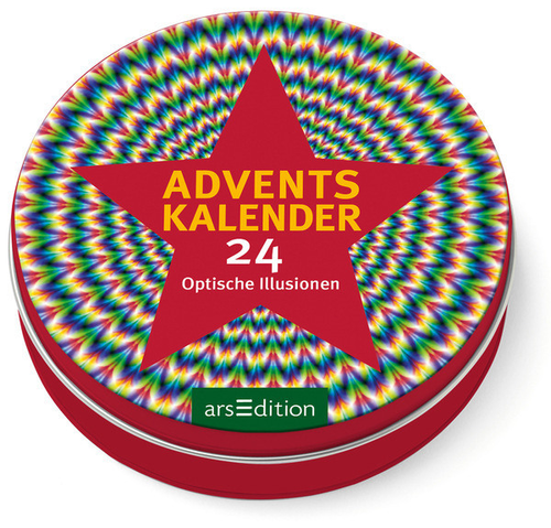 ARS EDITION Adventskalender in der Dose 014489112303 Optische Illusionen 12cm