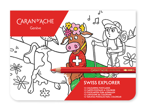 CARAN DACHE Swiss Explorer 454.701 Karten zum ausmalen FSC