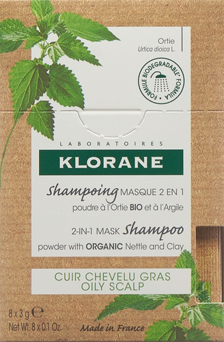 KLORANE Maske Shampoo Brennnessel Bio 8 x 3 g