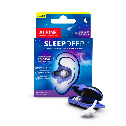 Alpine SleepDeep Gehrschutzstpsel, mit Euroloch