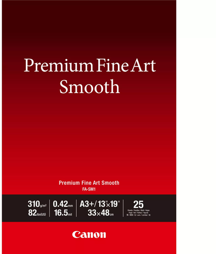 CANON Premium Paper 310g A3+ FASM2A3+ Fine Art Smooth 25 Blatt