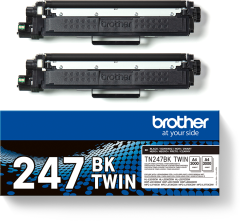 BROTHER Toner HY Twin Pack schwarz TN-247BKTWIN...