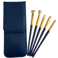 Make-up Pinselset - 5-teilig, blau