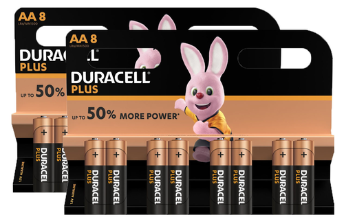 DURACELL Batterie Plus Power MN1500 AA, LR6, 1.5V 16 Stck
