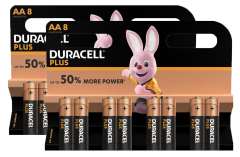 DURACELL Batterie Plus Power MN1500 AA, LR6, 1.5V 16...