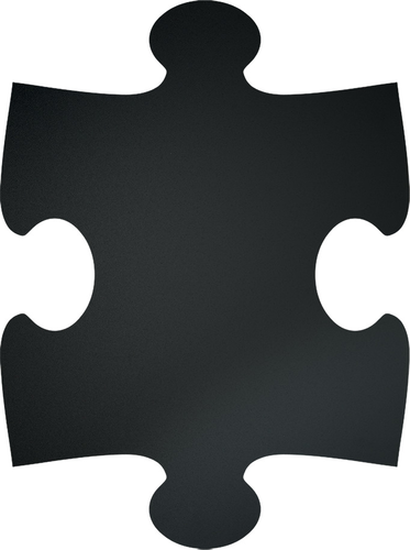 SECURIT Kreidetafel Puzzle FB-PUZZLE schwarz 40x30x1.6cm