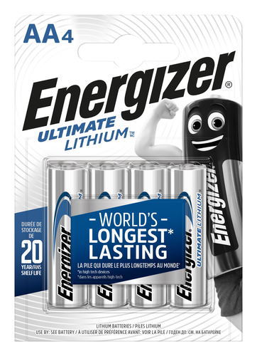 ENERGIZER Batterien Ultimate AA 1.5V AA/L91 Lithium 4 Stck