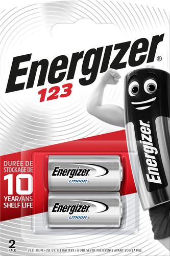 ENERGIZER Batterien CR123 3.0V CR17345 Foto Lithium Blister 2 Stck