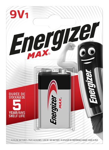 ENERGIZER Batterie Max 9V 6LR61/6AM6/5 1 Stck