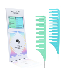 Vellen Hair Highlighting Kamm Set 2er Pack Grün/Blau