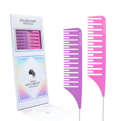 Vellen Hair Highlighting Kamm Set 2er Pack Purple/Rosa