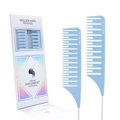 Vellen Hair Highlighting Kamm Set 2er Pack hellblau