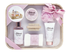 Bade-Geschenkset NATURALS  in Holztablett