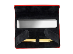 Rubis Pinzette Shiny mit Etui, schräg, gold