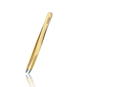 Rubis Pinzette Shiny mit Etui, schräg, gold