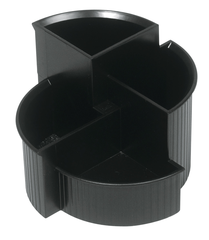 HELIT Stifteköcher H6390695 4 Fächer 14x10x14cm...
