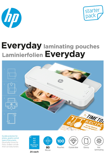 HP Laminiertaschen 9158 Everyday, Starter Set, 80My