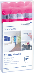 LEGAMASTER Glassboard Marker 7-118109 4 Stück, pink