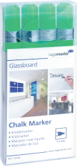 LEGAMASTER Glassboard Marker 7-118104 grün 4 Stück