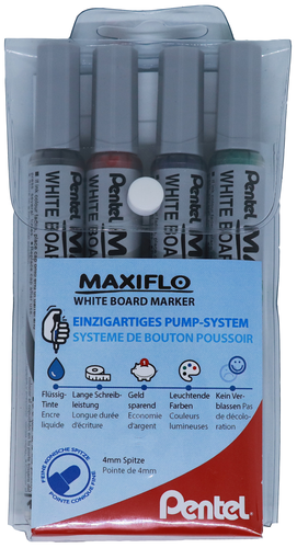 PENTEL Boardmarker Maxiflo 4mm MWL5S-4 4 Stck