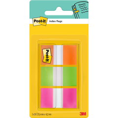 POST-IT Index 7100102571 25.4x43.2mm ass. 3x20 Blatt