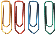 SMART OFFICE Büroklammern Nr. 4 FX5 32mm farbig ass....