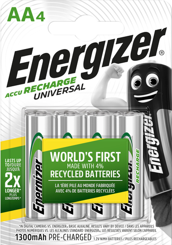 ENERGIZER Batterie Akku E301376002 AA/HR06, 1300mAh, 4 Stck