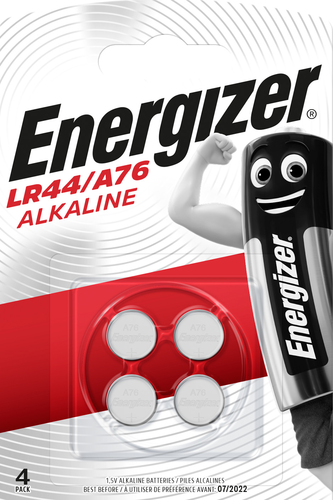ENERGIZER Knopfzelle E300141401 L44/A76, 4 Stck