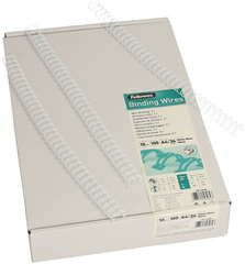 FELLOWES Drahtbinderücken 10mm 53262 weiss 100...