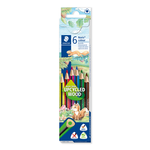 STAEDTLER Farbstifte Noris Colour 187C6 03 upcycled Wood 6 Stck