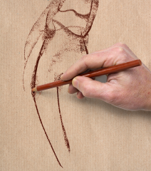 CLAIREFONTAINE Block geleimt A4 96545C Braun 100 Blatt