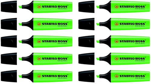 STABILO Boss Marker Original 2-5mm 70/33-10 grn 10 Stck