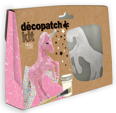 DECOPATCH Bastelset Einhorn KIT009O Bogen, Tier, Pinsel,...