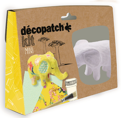 DECOPATCH Bastelset Elefant KIT029C Bogen, Tier, Pinsel,...