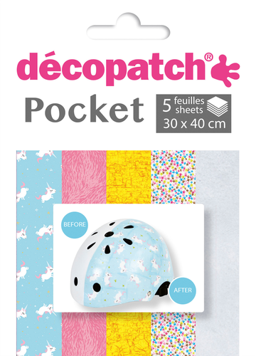 DECOPATCH Papier Pocket Nr. 19 DP019O 5 Blatt  30x40cm