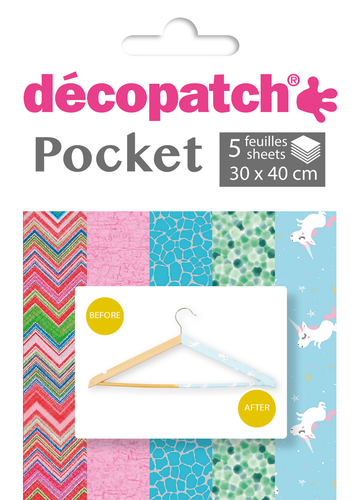 DECOPATCH Papier Pocket Nr. 30 DP030C 5 Blatt  30x40cm