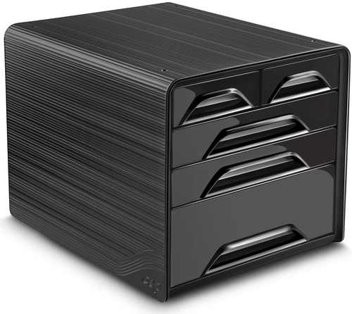 CEP Schubladenbox Smoove 7-213 5 Schubladen schwarz