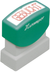 XSTAMPER Stempel Gebucht GE 11-R rot